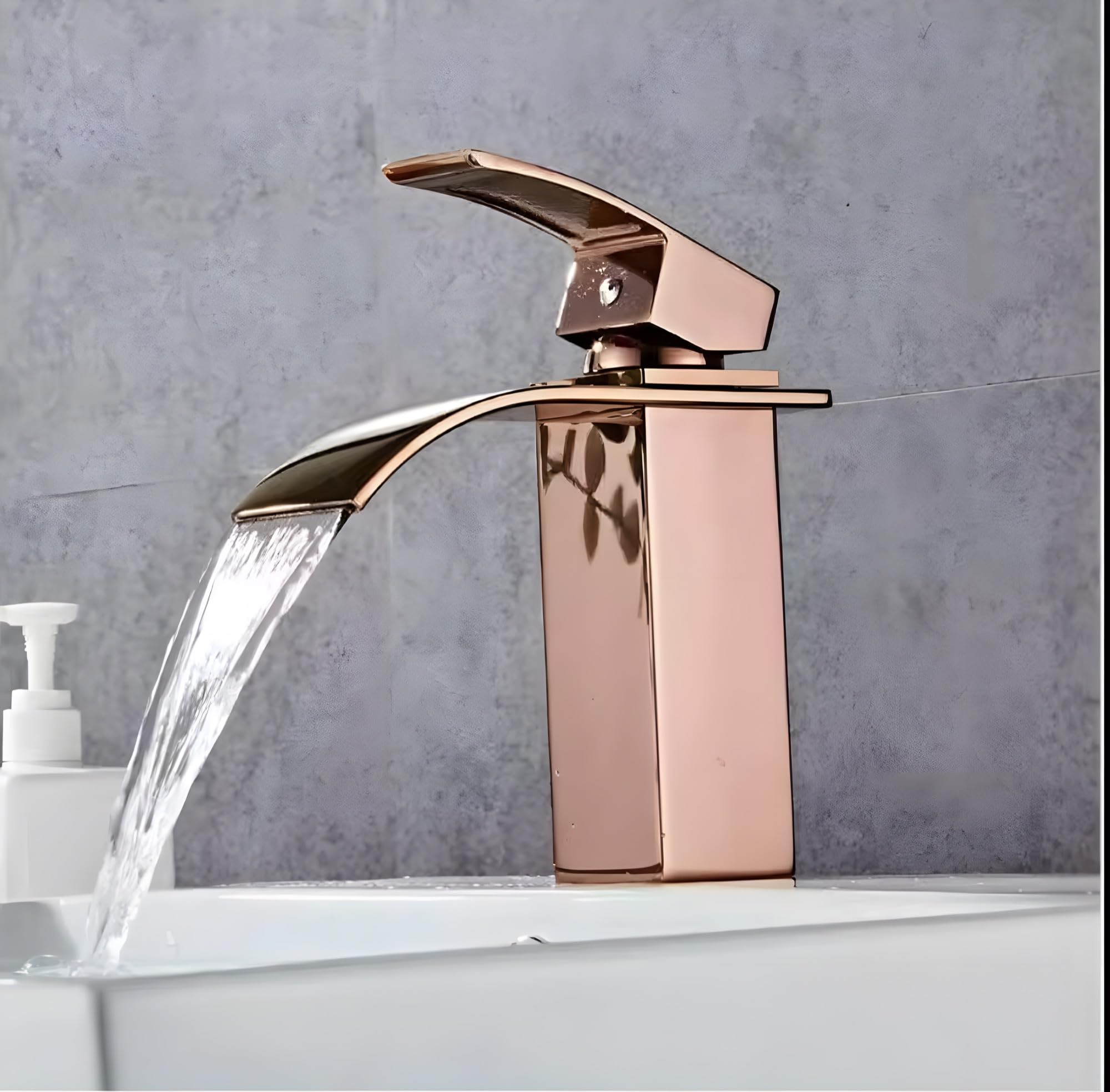 Rose Gold Waterfall Faucet