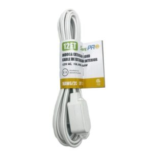 White Extension Cord 12ft