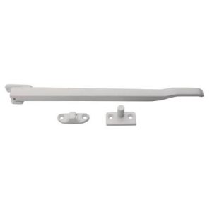 10" White Casement Stay